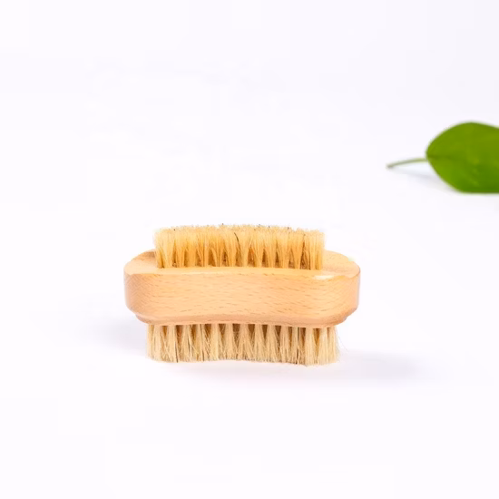 Cepillos de madera duraderos de la cerda de la limpieza del zapato del logotipo del cepillo superior del zapato de la crin de encargo para limpiar